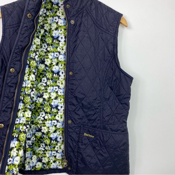 BARBOUR Vest Floral Printed Summer Liddesdale Gilet Vest Waistcoat - Picture 3 of 11